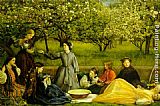 John Everett Millais Canvas Paintings - apple blossoms spring